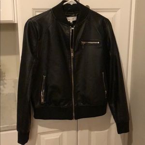 John and Jenn faux leather motorcycle jacket small